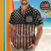 Joycorners Personalized Name USA 250th Anniversary Hawaiian Shirt, Independence Day Apparel