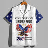 Joycorners Personalized One Nation Under God America 250th Hawaiian Shirt, Patriotic Gift