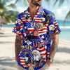 Joycorners USA 250 Anniversary Eagle Freedom Hawaiian Shirt, 4th Of July Patriotic Gift