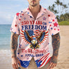 Joycorners We The People 250 Years Of Freedom Pink Summer Hawaiian Shirt, USA Patriotic Outfit