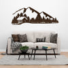 Joycorners Outdoor Mountain Cabin Silhouette Nature Scene Metal Sign-Rustic Cabin-Lodge Themed Decor-Deer Cabin Decor LM0110