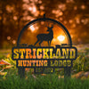 Joycorners Personalized Deer Lodge Yard Stake - Deer Cabin-Club-Organization-Business Yard Stake- Deer Hunter Club-Lodge LM0110