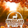 Joycorners Personalized Deer Lodge Yard Stake - Deer Cabin-Club-Organization-Business Yard Stake- Deer Hunter Club-Lodge LM0110
