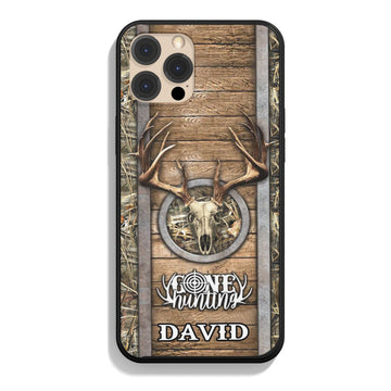 Joycorners Hunting Skull Personalized Name Phone Case