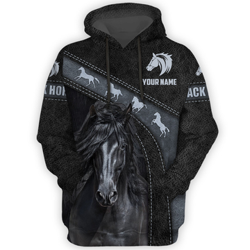 Joycorners Custom Name Horse Lovers 3D Hoodie