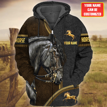 Joycorners Custom Name Horse Lovers 3D Hoodie