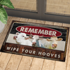 Joycorners Charolais Cattle Wipe Your Hooves Doormat