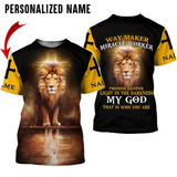 Joycorners Custom Name Jesus 3D Shirt