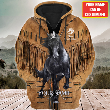 Joycorners Custom Name Horse Lovers Never Walk Alone 3D Hoodie