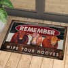 Joycorners Beefmaster Cattle Wipe Your Hooves Doormat