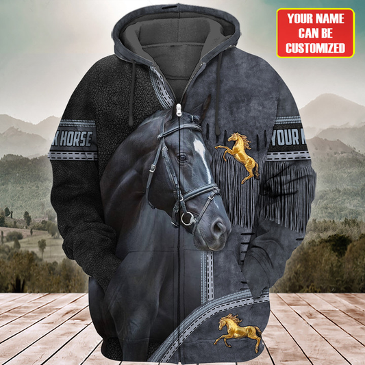 Joycorners Custom Name Horse Lovers 3D Hoodie