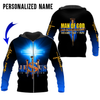 Joycorners Custom Name Man of God Husband Dad Papa Jesus is my savior 3D Shirt