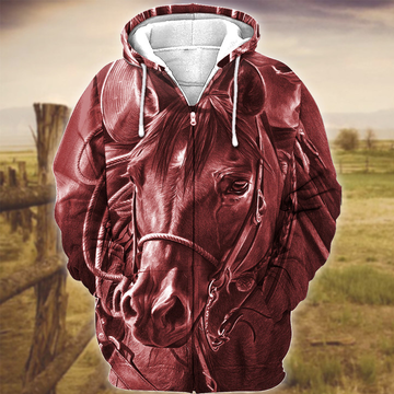 Joycorners Horse Art Pink Version 3D Hoodie