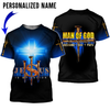 Joycorners Custom Name Man of God Husband Dad Papa Jesus is my savior 3D Shirt