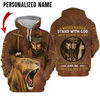 Joycorners Custom Name Jesus Faith Over Fear Stand With God 3D Shirt