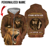 Joycorners Custom Name Jesus Faith Over Fear Stand With God 3D Shirt
