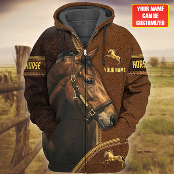 Joycorners Custom Name Horse Lovers 3D Hoodie