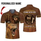 Joycorners Custom Name Jesus Faith Over Fear Stand With God 3D Shirt