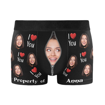 Joycorners Anniversary/Valentine's Day Gift, Custom Boxer Briefs