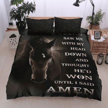 JoyCorners Black Horse 3D Bedding Set