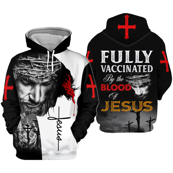 Joycorners Fully Vaccinated By The Blood Of Jesus 3D Shirt