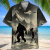 Joycorners Mysterious Bigfoot And Alien At Campsite Hawaiian Shirt