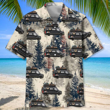 Joycorners America Conversion Van Camping Hawaiian Shirt