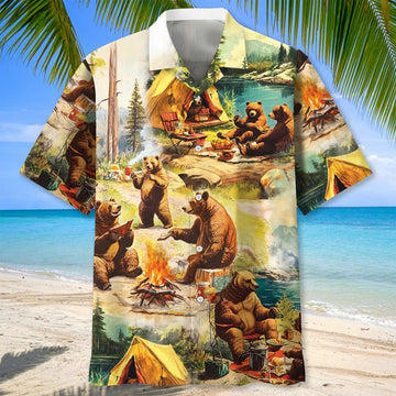 Joycorners Wildlife Animal Camping Hawaiian Shirt