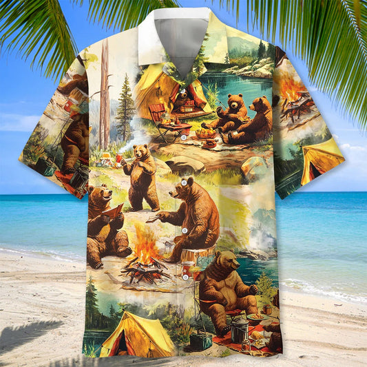 Joycorners Wildlife Animal Camping Hawaiian Shirt