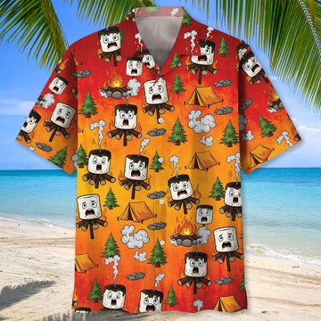 Joycorners Burnt Marshmallow Dancing Party Hawaiian Shirt