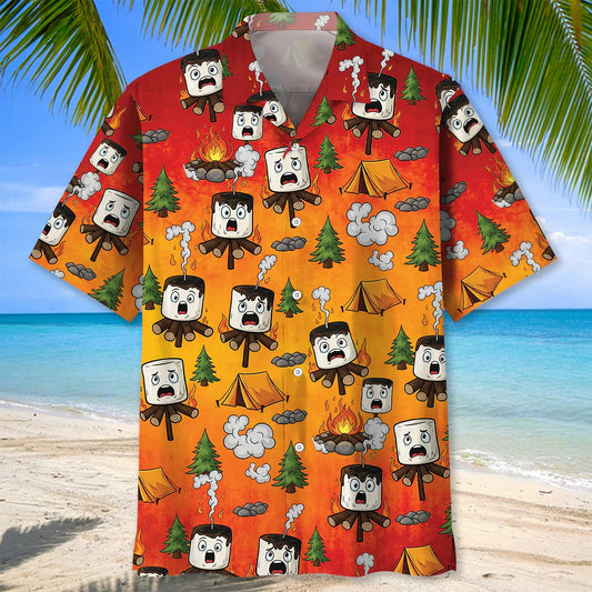 Joycorners Burnt Marshmallow Dancing Party Hawaiian Shirt