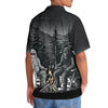 Joycorners Dark Night Forest Camping Hawaiian Shirt