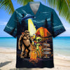 Joycorners Camping Alien Bigfoot Area 51 Hawaiian Shirt
