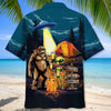 Joycorners Camping Alien Bigfoot Area 51 Hawaiian Shirt