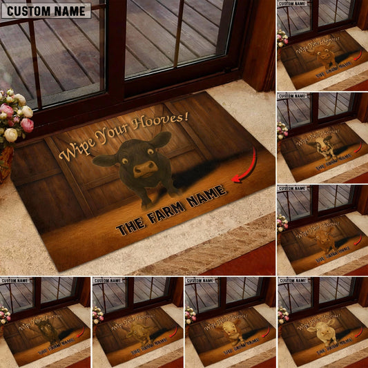 Joycorners Wipe Your Hooves Doormat (12 Cattle Breeds)