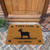 Joycorners Hoove Custom Farm Name Custom Year Coir Doormat (13 Cattle Breeds)