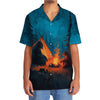 Joycorners Camping Night With Bigfoot and Bear Hawaiian Shirt