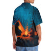 Joycorners Camping Night With Bigfoot and Bear Hawaiian Shirt