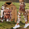 Joycorners Personalized Sweetie - Highland Cow Hoodie and Leggings LM2811