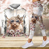 Joycorners Cool Cow With Leopard Glasses - Personalized Hoodie and Leggings LM2811