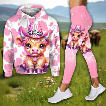 Joycorners Cute Cow - Personalized Hoodie and Leggings LM2811
