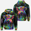 Joycorners Personalized Beautiful Neon Highland Cow - Highland Cow Hoodie and Leggings LM2811