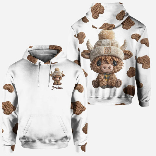 Joycorners Adorable Highland Cows - Personalized Hoodie and Leggings 1 LM2811