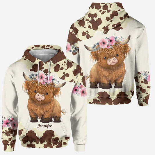 Joycorners Just A Girl Who Loves Highland Cow - Personalized Hoodie and Leggings LM2811