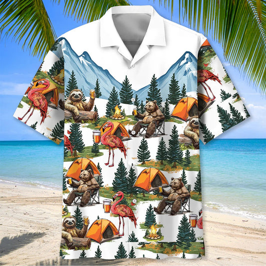 Joycorners Camping Crew In The Woods Hawaiian Shirt