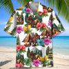 Joycorners Bigfoot Camping Tropical Hawaiian Shirt
