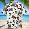 Joycorners Bigfoot Hiking Footprint Hawaiian Shirt