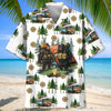 Joycorners Camping Bigfoot Husband and Wife Hawaiian Shirt