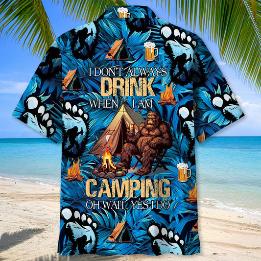 Joycorners I Don't Always Drink When I Am Camping Hawaiian Shirt