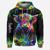 Joycorners Personalized Beautiful Neon Highland Cow - Highland Cow Hoodie and Leggings LM2811